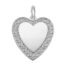Scrolled Classic Heart Charm