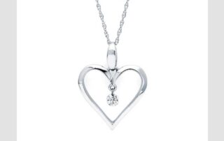 Heart Shaped Shimmering Diamond Pendant in Auburn CA