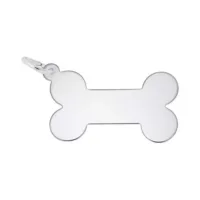 Silver Dog Bone Charm