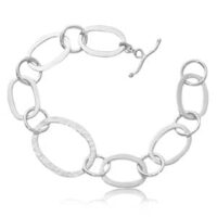 Silver Fancy Link Bracelet