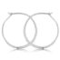Silver Hammered Hoop Earrings