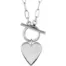 Silver Heart Toggle Necklace