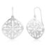 Silver Lace Style Dangle Earrings