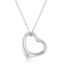 Silver Open Heart Necklace