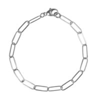 Silver Paperclip Bracelet
