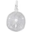 Silver Sand Dollar Charm