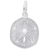 Silver Sand Dollar Charm