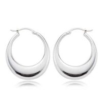 Silver Shell Hoop Earrings Silver Shell Hoop Earrings