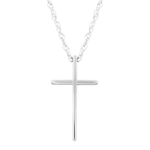 Simple Silver Cross Necklace