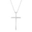 Simple Silver Cross Necklace