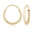 Small Yellow Gold Endless Hoops