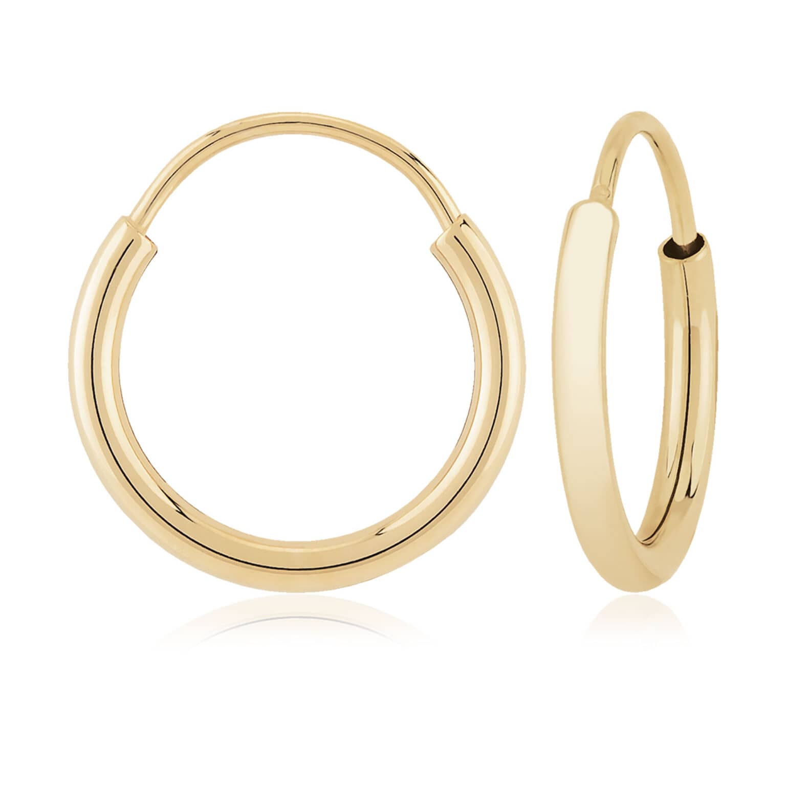 Small Yellow Gold Endless Hoops Small Yellow Gold Endless Hoops