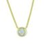 Stationary Diamond Solitaire Necklace