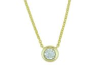 Stationary Diamond Solitaire Necklace