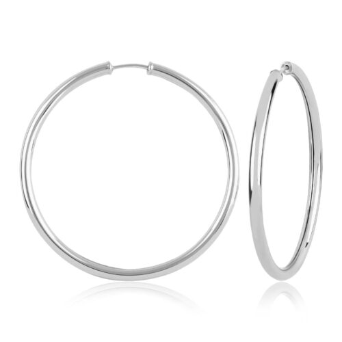 Sterling Silver Endless Hoop Earrings