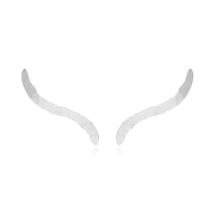 Sterling Silver Hammered Ear Climber 1 Sterling Silver Hammered Ear Climber