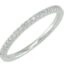 Thin White Gold Diamond Band