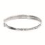 Textured Diamond Silver Bangle Bracelet