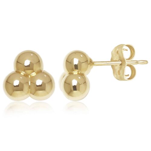 Triple Ball Cluster Stud