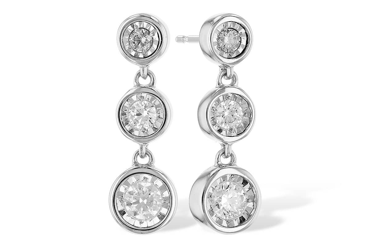 Triple Drop Diamond Earrings Triple Drop Diamond Earrings