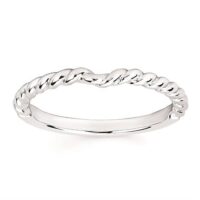 Twist Curved Wedding Band