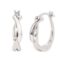 Twisted Hoop Earrings in Sterling Silver