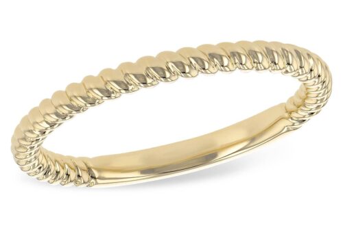 Twisted Yellow Gold Band