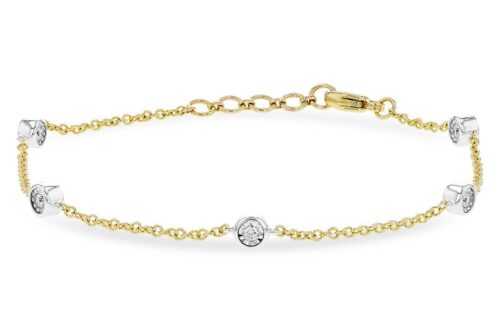 Two Tone Diamond Bracelet