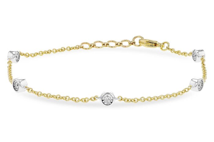 Two Tone Diamond Bracelet