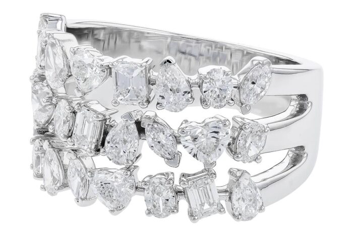 White Gold Diamond Fashion Ring