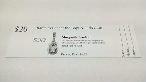 Boys and Girls Club Raffle Tickets