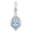 White Gold Aquamarine Pendant