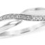 White Gold Diamond Crossover Ring