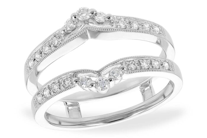 White Gold Diamond Guard Ring