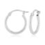 White Gold Small Hoop Earrings