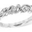 White Gold Vine & Leaf Diamond Band