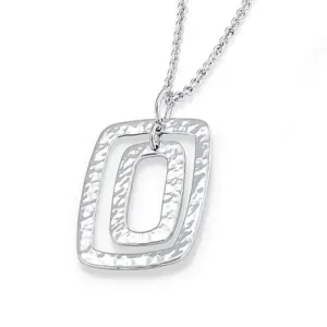 Palm Springs Double Link-Hammered Pendant