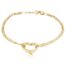 Yellow Gold Heart Bracelet