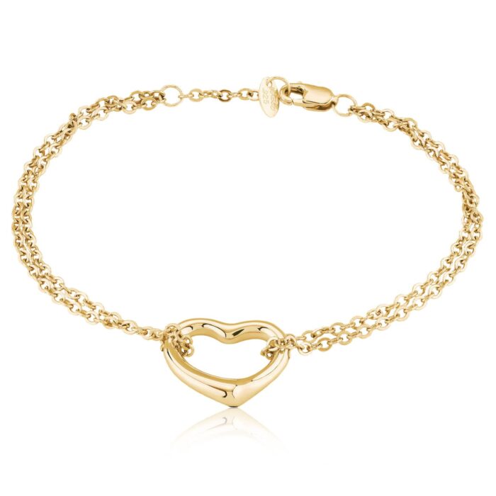 Yellow Gold Heart Bracelet