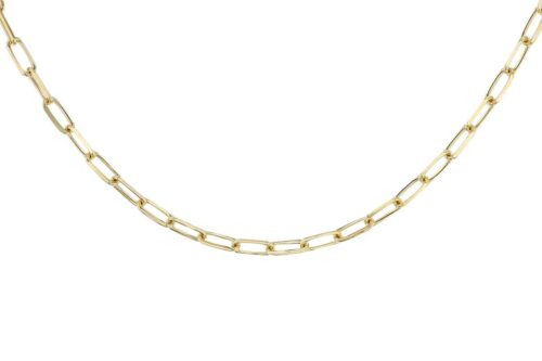 Yellow Gold Paperclip Chain