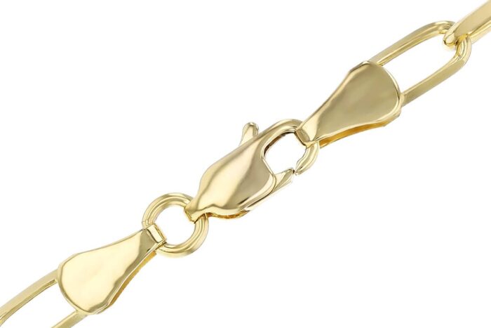 Yellow Gold Paperclip Chain