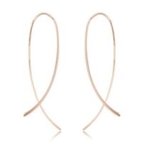 Yellow Gold Sweeping Hoops