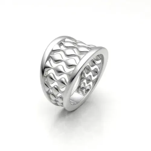 Wide Silver Fashion Ring