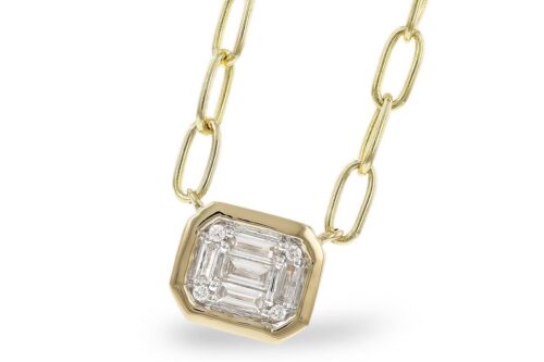 Diamond Cluster Necklace