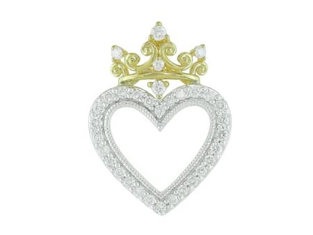 Crown & Heart Pendant