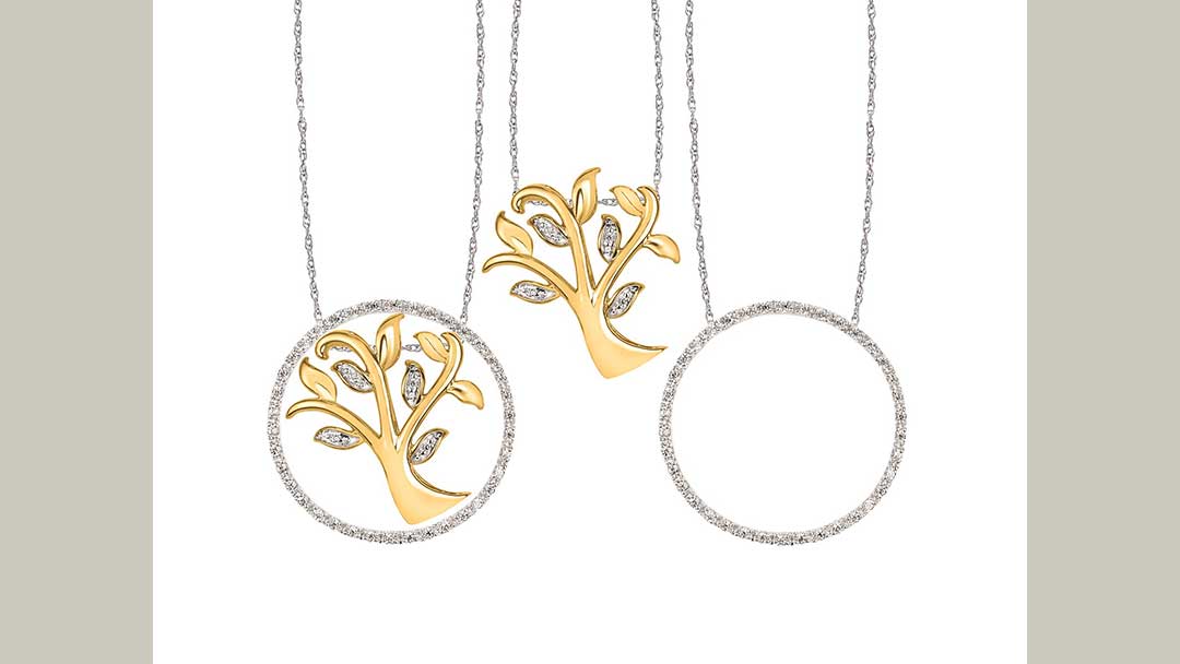 tree of life 10k gold pendant