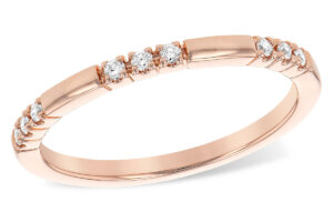 Rose Gold Diamond Stackable Band